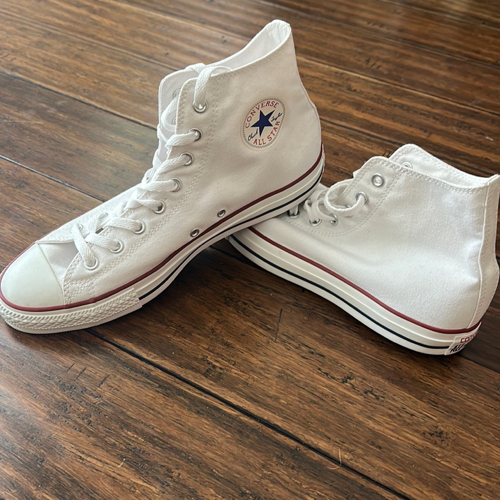 Men’s White High Top Converse